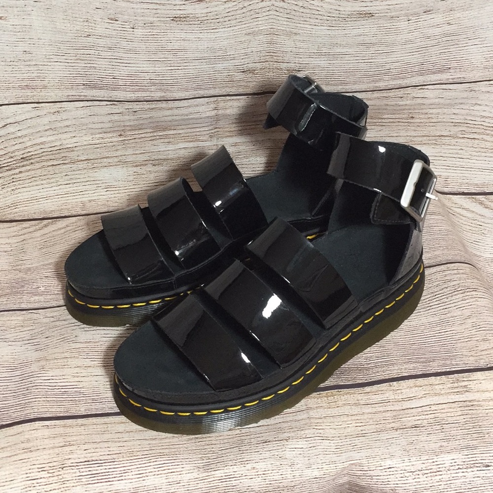 Dr. Martens Clarissa II Patent Gladiator Sandal